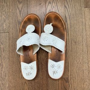 White jack rogers sandals